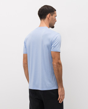 Tom Ford Blue T-shirt with monogram JCS004JMT012
