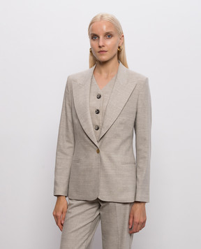 Marco Pescarolo Airis grey wool and cashmere jacket AIRISD5429