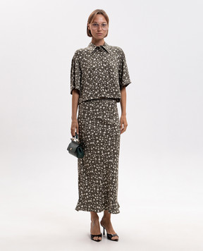 Max & Co FIUMANA green print blouse MCOFIUMANA