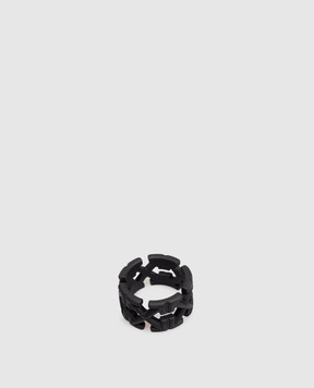 Off-White Black Arrow ring OMOC07FC99MET001