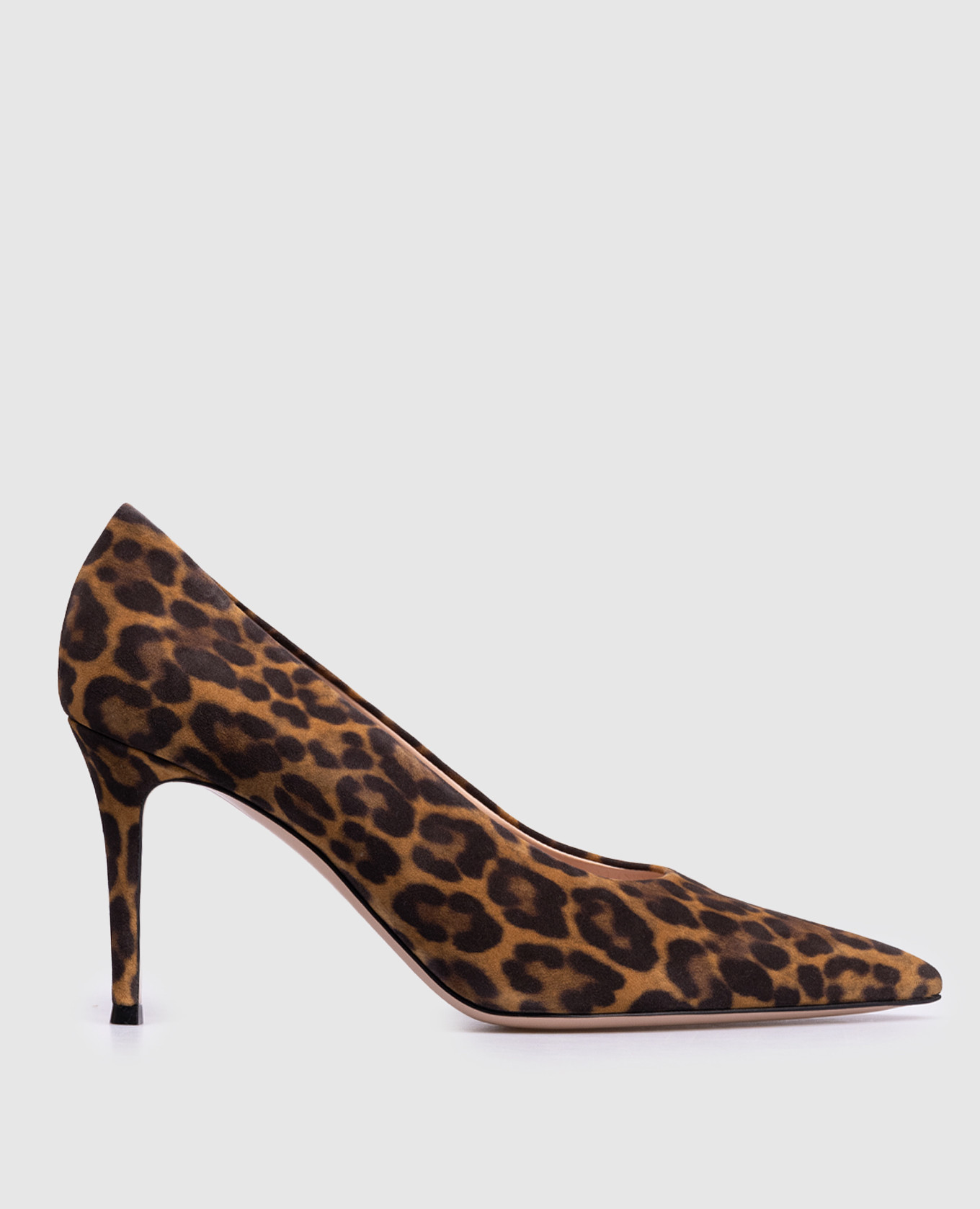 Robbie brown suede shoes in animal print