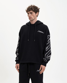 Off-White Black hoodie with print 44MBB12MS26F005