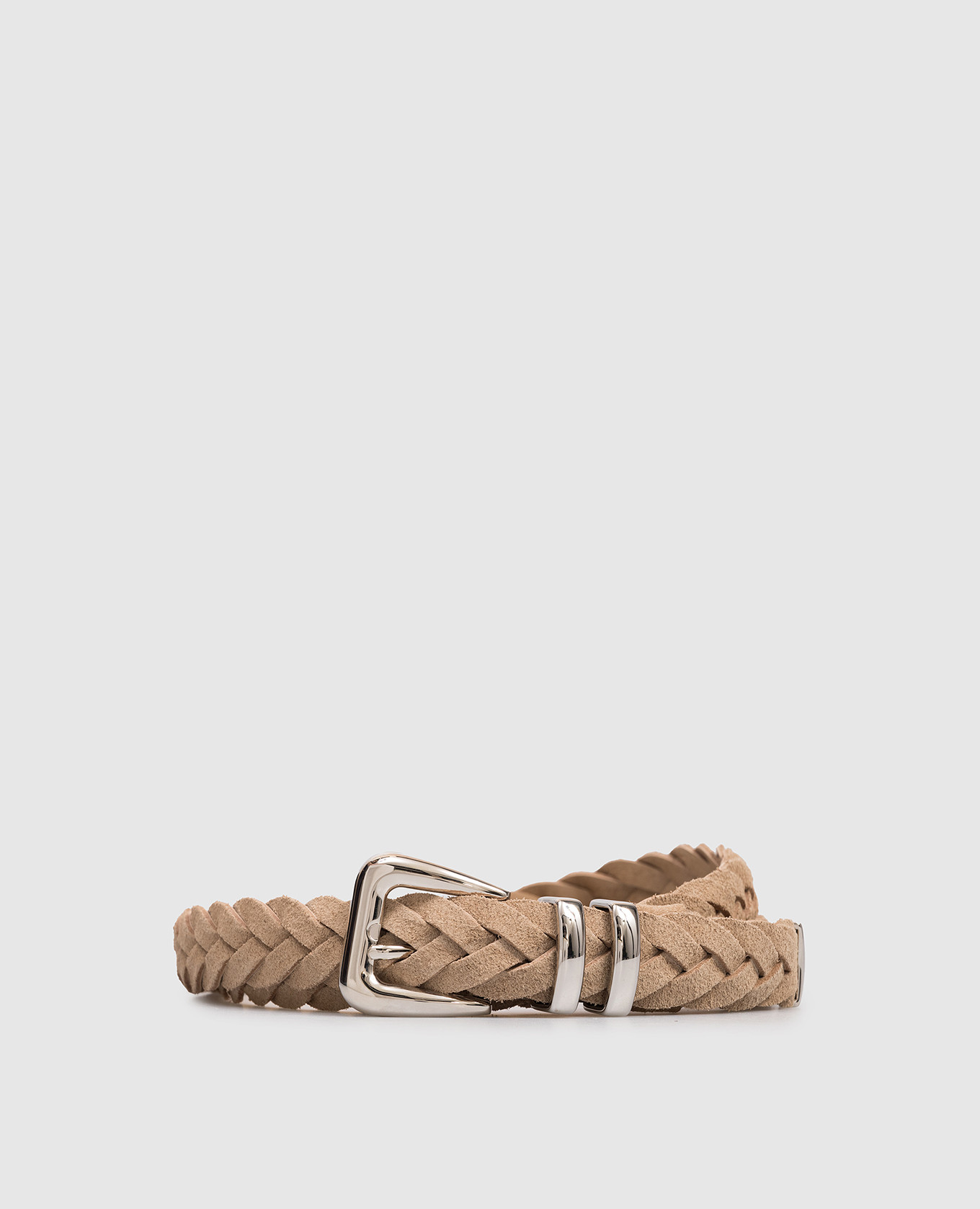 

Beige suede braided belt Brunello Cucinelli
