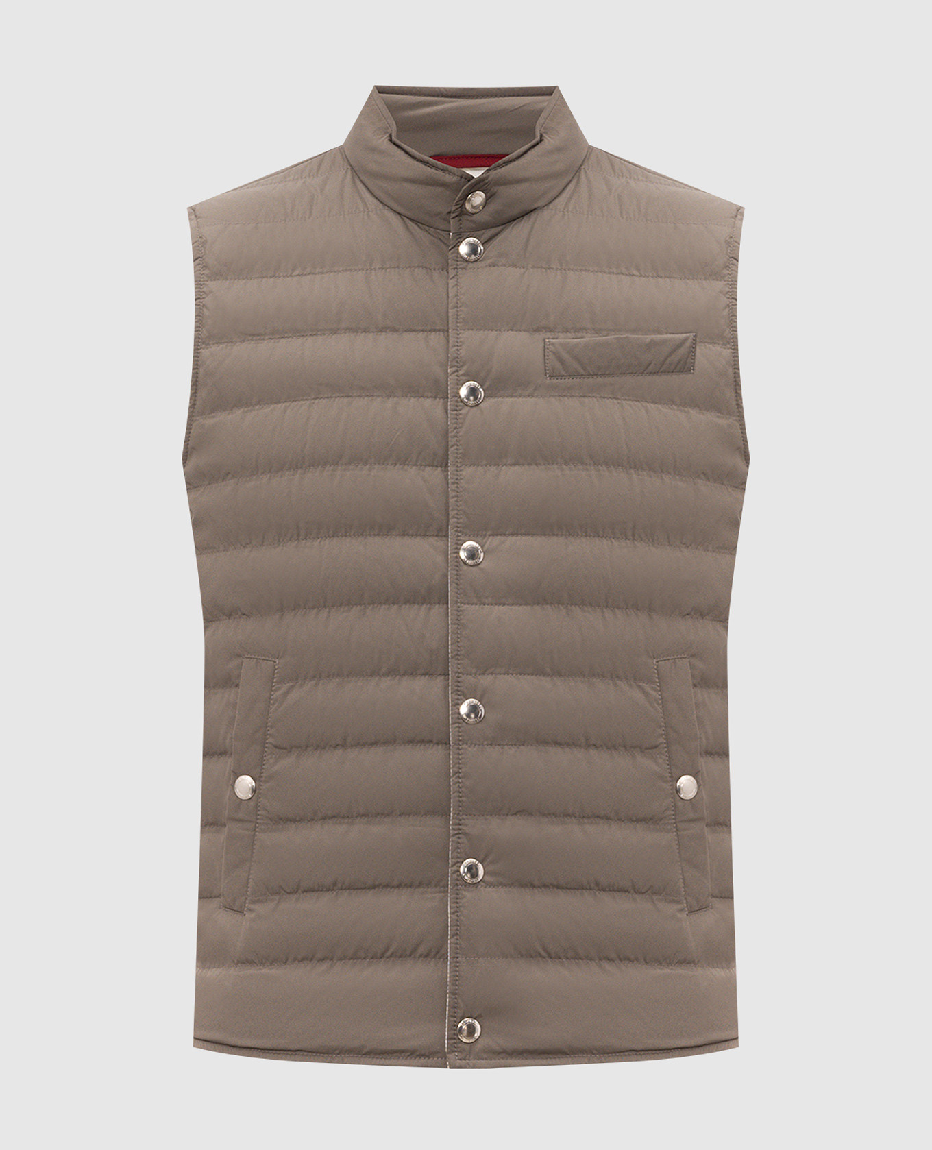 Gray down vest