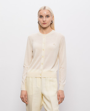 Peserico Yellow merino wool cardigan S99170F18K09169