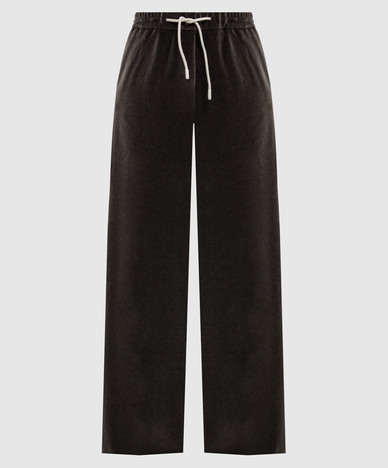 Green velvet pants