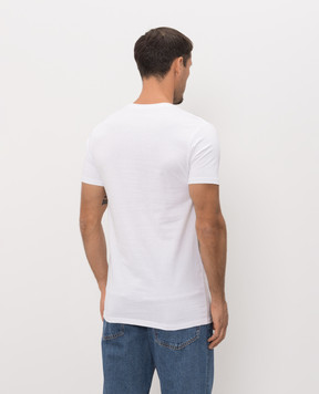 Palm Angels Set of white T-shirts with logo PLA1UMWTS04TR