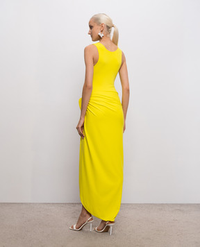 Taller Marmo Grand Sahara yellow swimsuit with sarong skirt PF2672