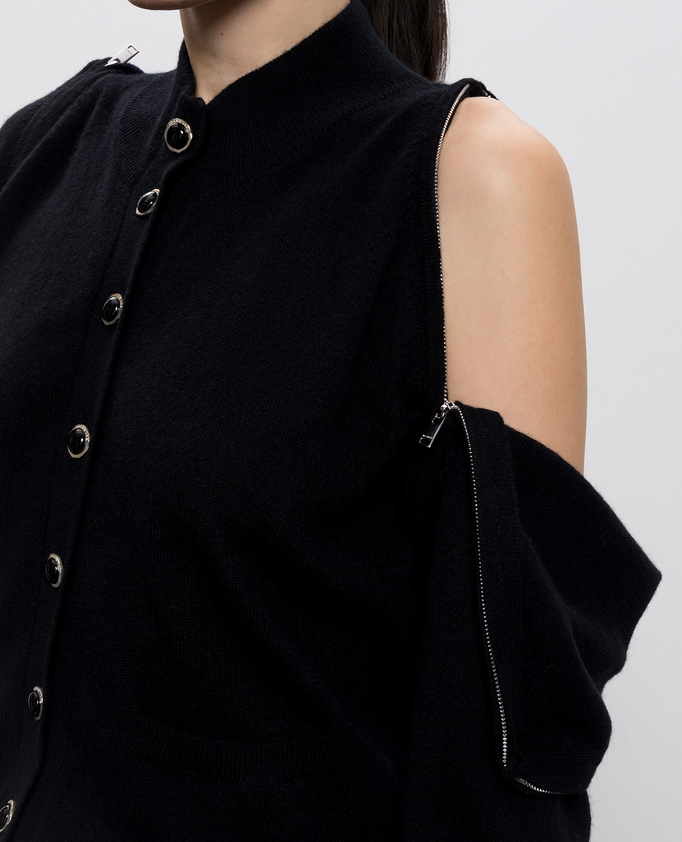 Black cashmere jumpsuit Jacob Lee 4