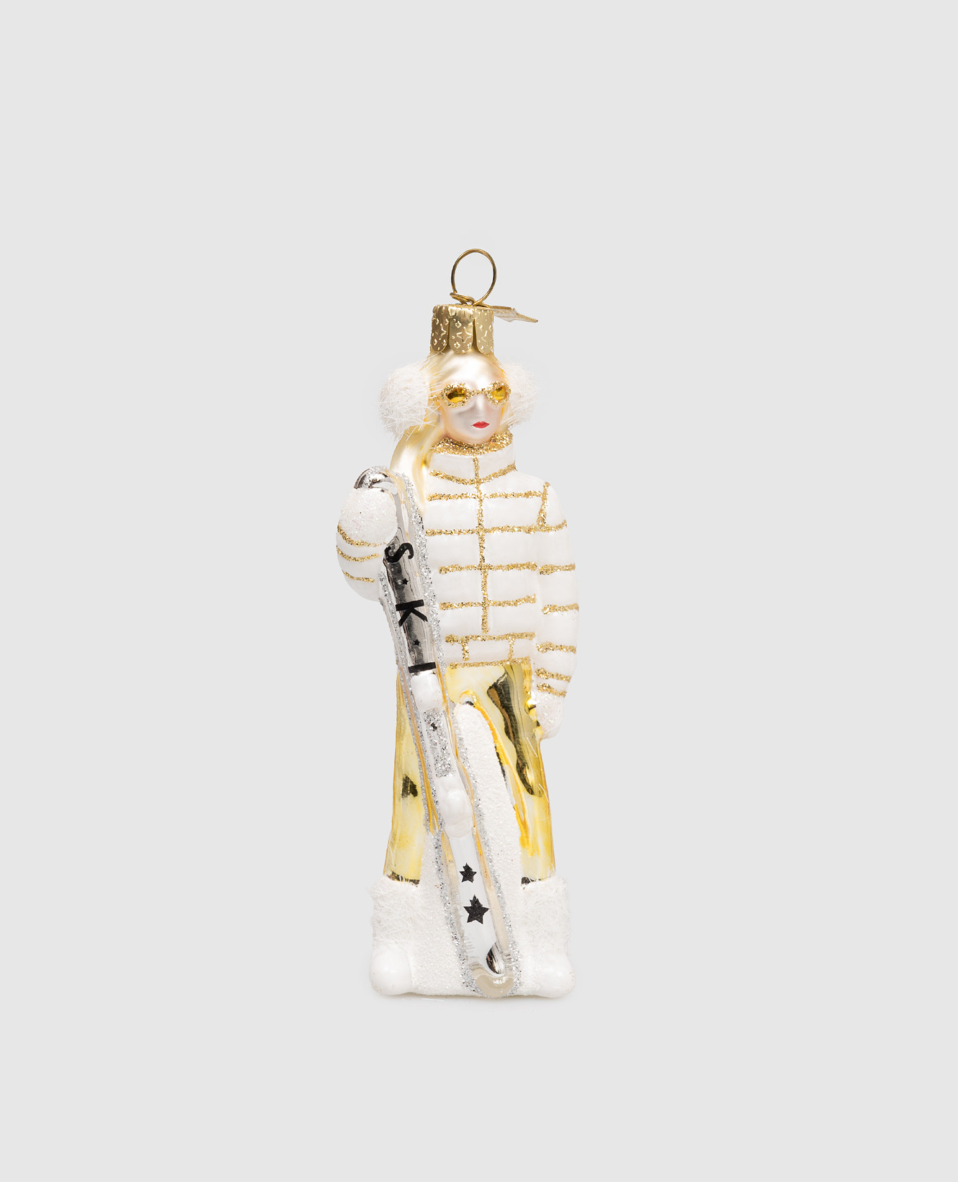 

Ski Lady Christmas tree toy Vondels, White