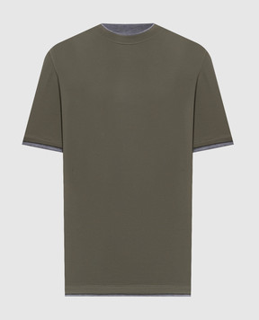Brunello Cucinelli Khaki T-shirt M0B137427
