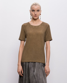 UMA WANG Brown T-shirt Tir UW1032