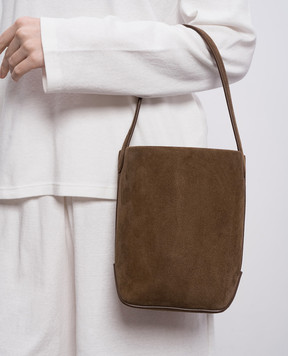 The Row Brown suede bucket bag Park W2106L665