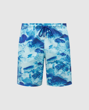 Vilebrequin Coral Reef Blue Swim Shorts OKIEF118