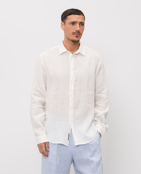 Woolrich White linen shirt CFWOSI2013MRUT5284