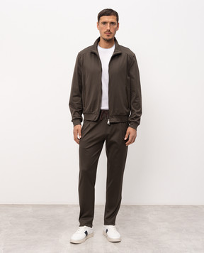 Bilancioni Brown pants with pleats BE26PJ3HM1
