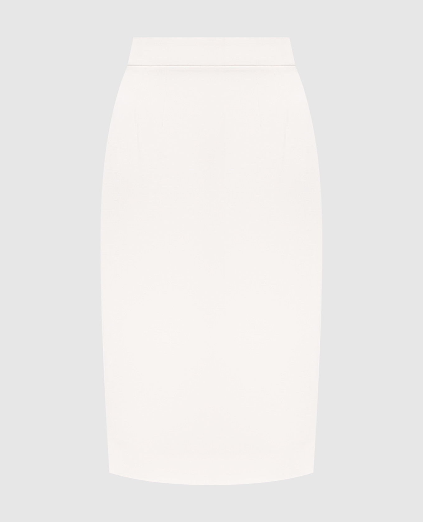 Ivory wool pencil skirt
