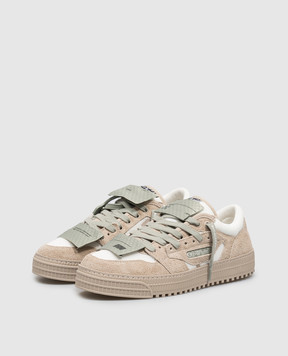 Off-White Beige Court 3.0 combo sneakers OF05779101