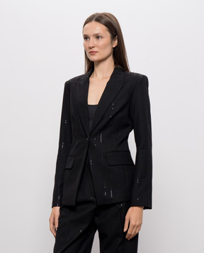 Twinset Black jacket with sequins 262AT2040