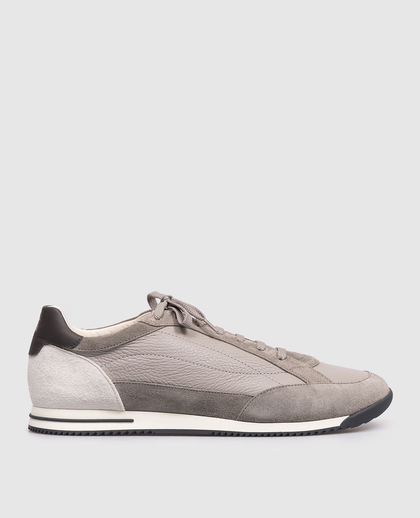Grey deerskin sneakers