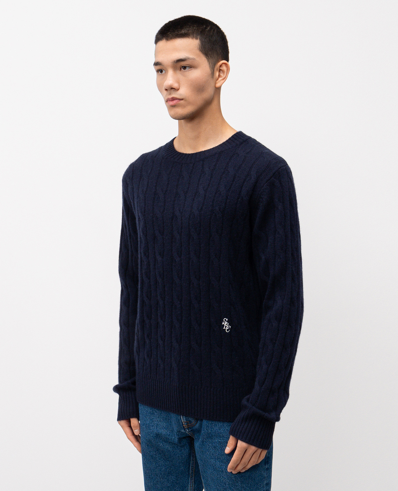 

Blue cashmere and wool sweater Sporty & Rich