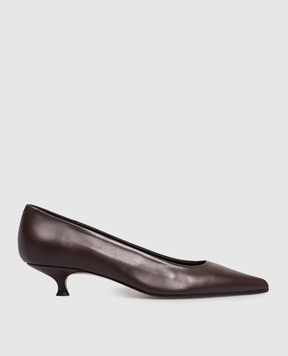 Aeyde Brown leather Cari shoes PU0667001003126