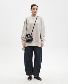 Y`S Yamamoto Beige melange sweatshirt YQT16675