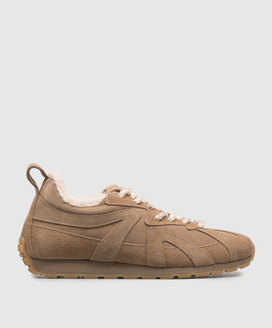 Maribella brown suede sneakers