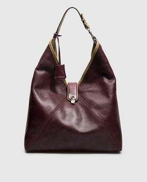Ermanno Scervino Burgundy leather bag Clio D493S305TRJGV