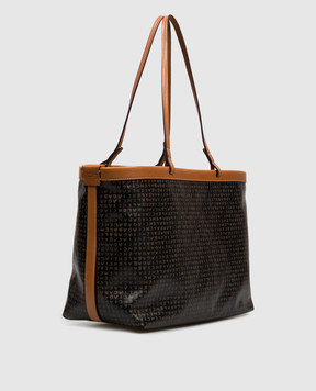 Balenciaga Brown Select printed tote bag A000QA2ACQF