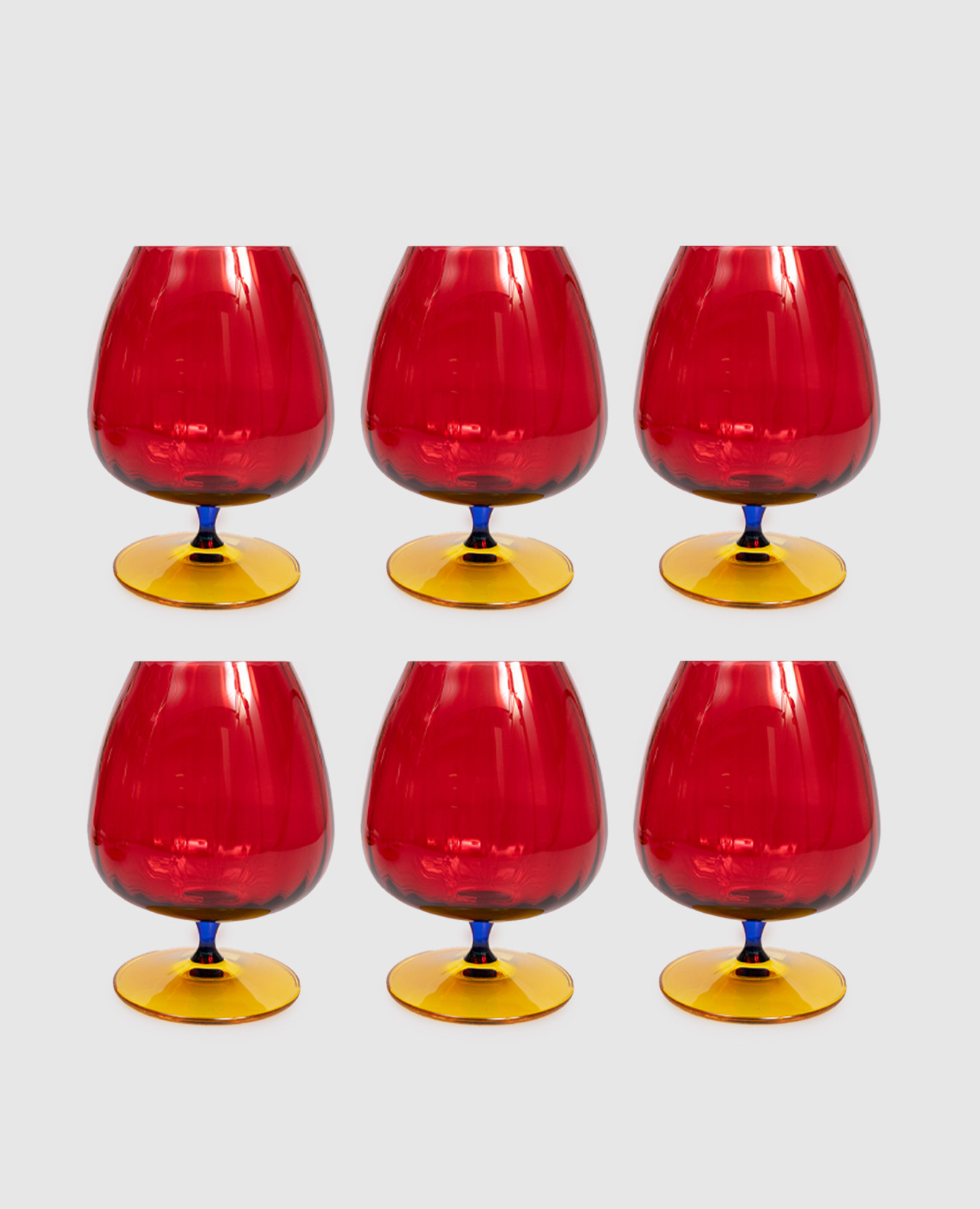

Set of red cognac glasses Joy 6 pcs La Reine