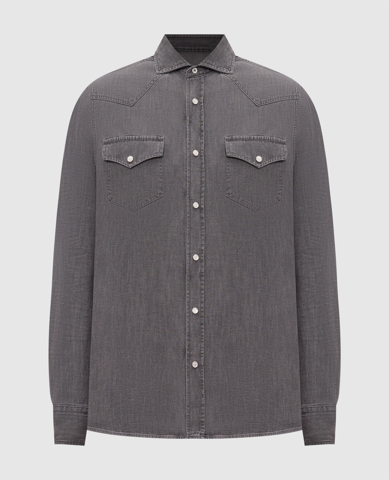Gray denim shirt