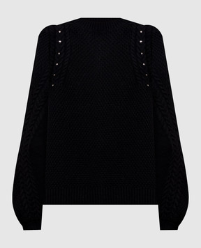 Twinset Black sweater with wool 262TT3120