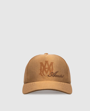 AMIRI Khaki cap with logo embroidery AMSAHE1066