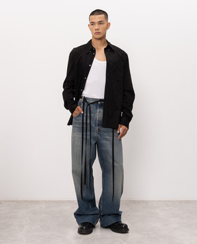 Ann Demeulemeester Michael blue distressed jeans B0010308FA769