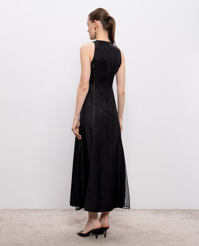 Loulou de Saison Black IRAKA silk dress IRAKA