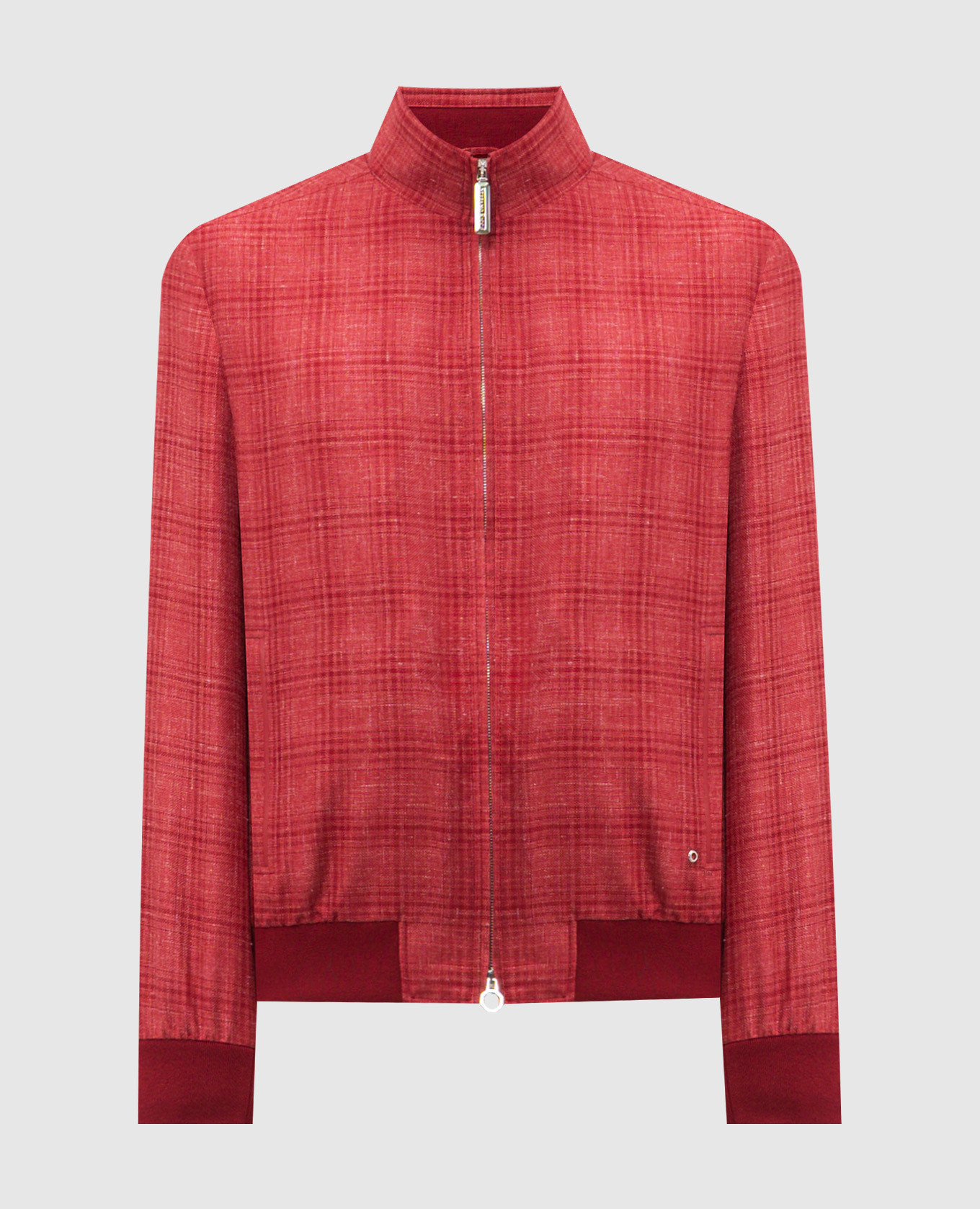 

Red checked jacket made of cashmere, silk and linen Stefano Ricci