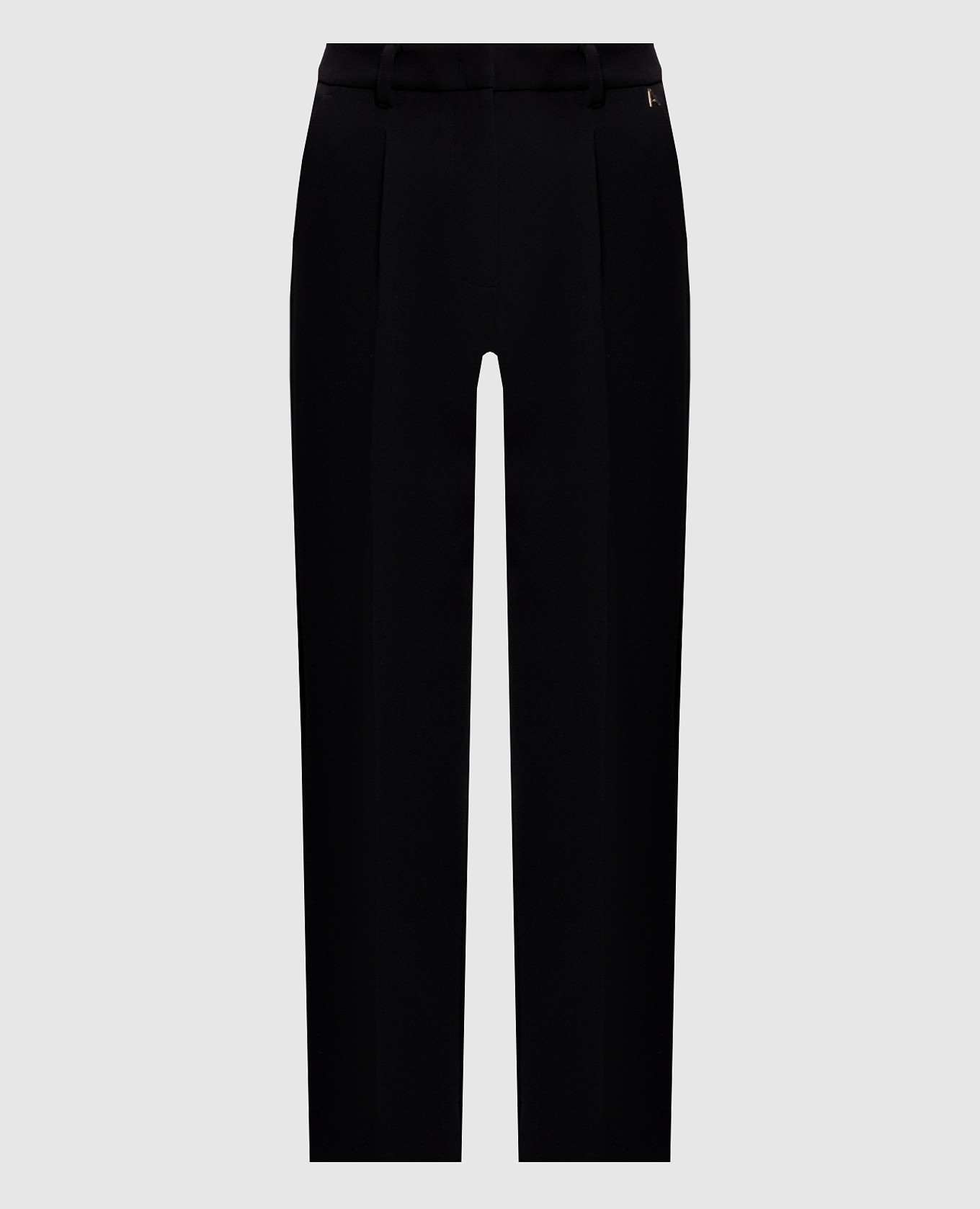 Black pants with monogram Twinset