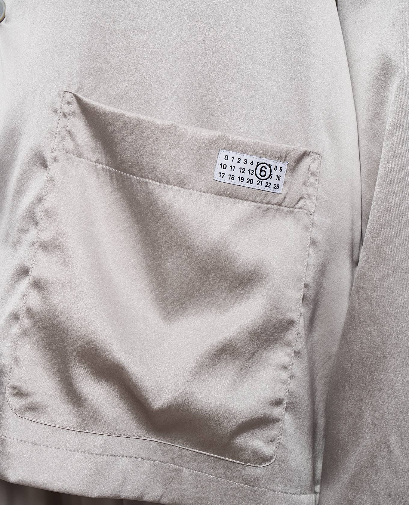 

Gray silk blouse in pajama style Maison Margiela MM6, Grey