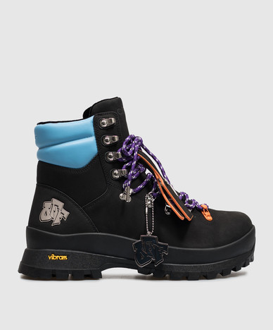 Zwarte nubuck wandelschoenen