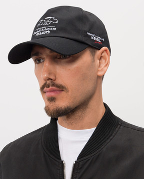 Iceberg Black cap with Peanuts embroidery 71056967