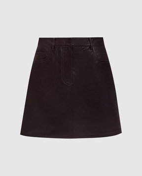 Max Mara Weekend Burgundy leather skirt WKDONCIA WKDONCIA