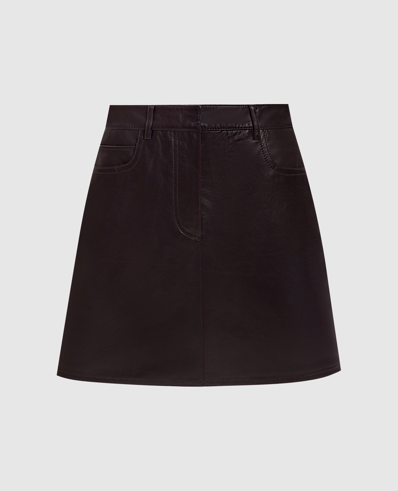 

Burgundy leather skirt WKDONCIA Max Mara Weekend