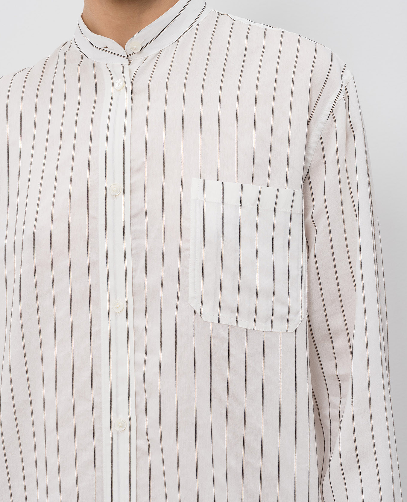 

White striped silk shirt dress Toteme