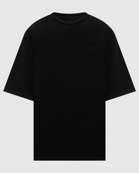 Juun.j Black Metamorphosis T-shirt with embroidery JC6442P205