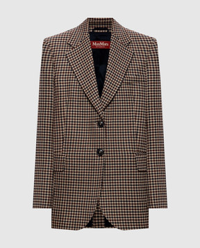 Max Mara SALICE checked wool jacket MSTSALICE