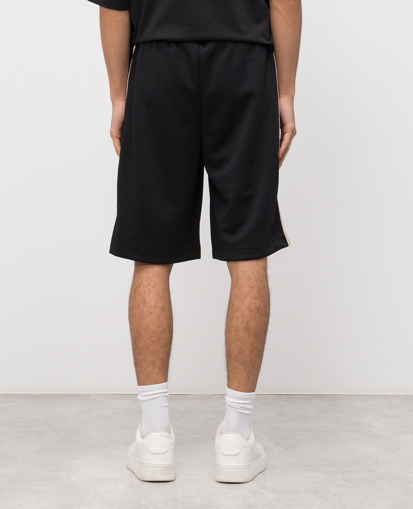 

Black shorts with logo Palm Angels