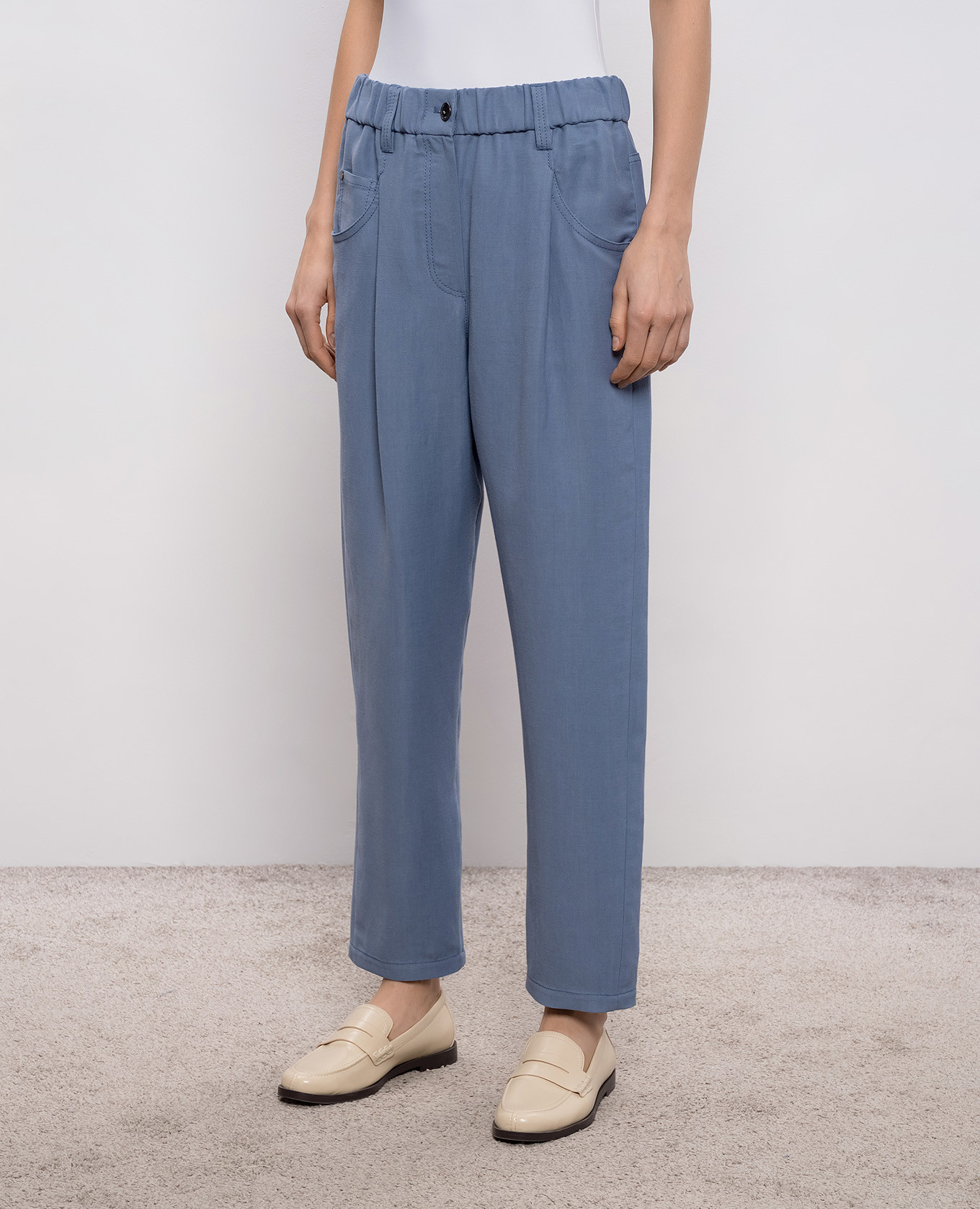 

Blue linen pants Brunello Cucinelli