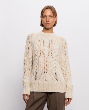 Ermanno Scervino Alpaca wool sweater with textured pattern D495M321NWJ