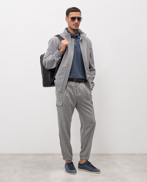 Brunello Cucinelli Gray windbreaker MZ4266525